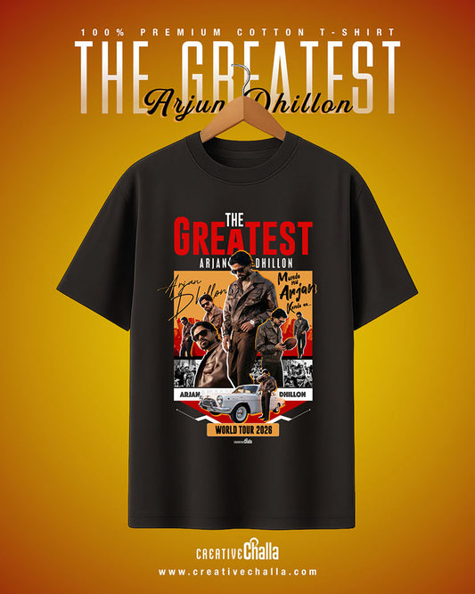 Arjan Dhillon- The Greatest - World Tour 2026  Oversized T-shirt