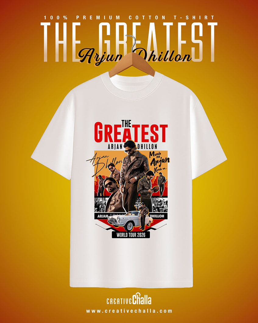 Arjan Dhillon- The Greatest - World Tour 2026  Oversized T-shirt