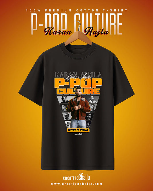 Karan Aujla - P-POP Culture World Tour Oversized T-shirt
