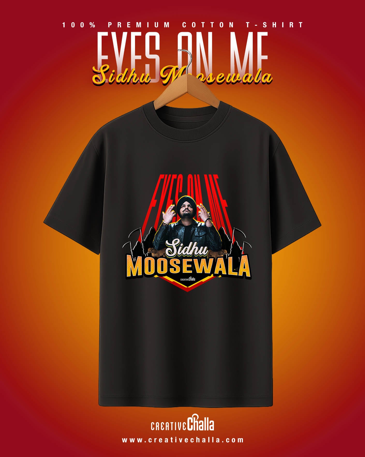 Sidhu Moosewala - Eyes On ME Oversized T-shirt